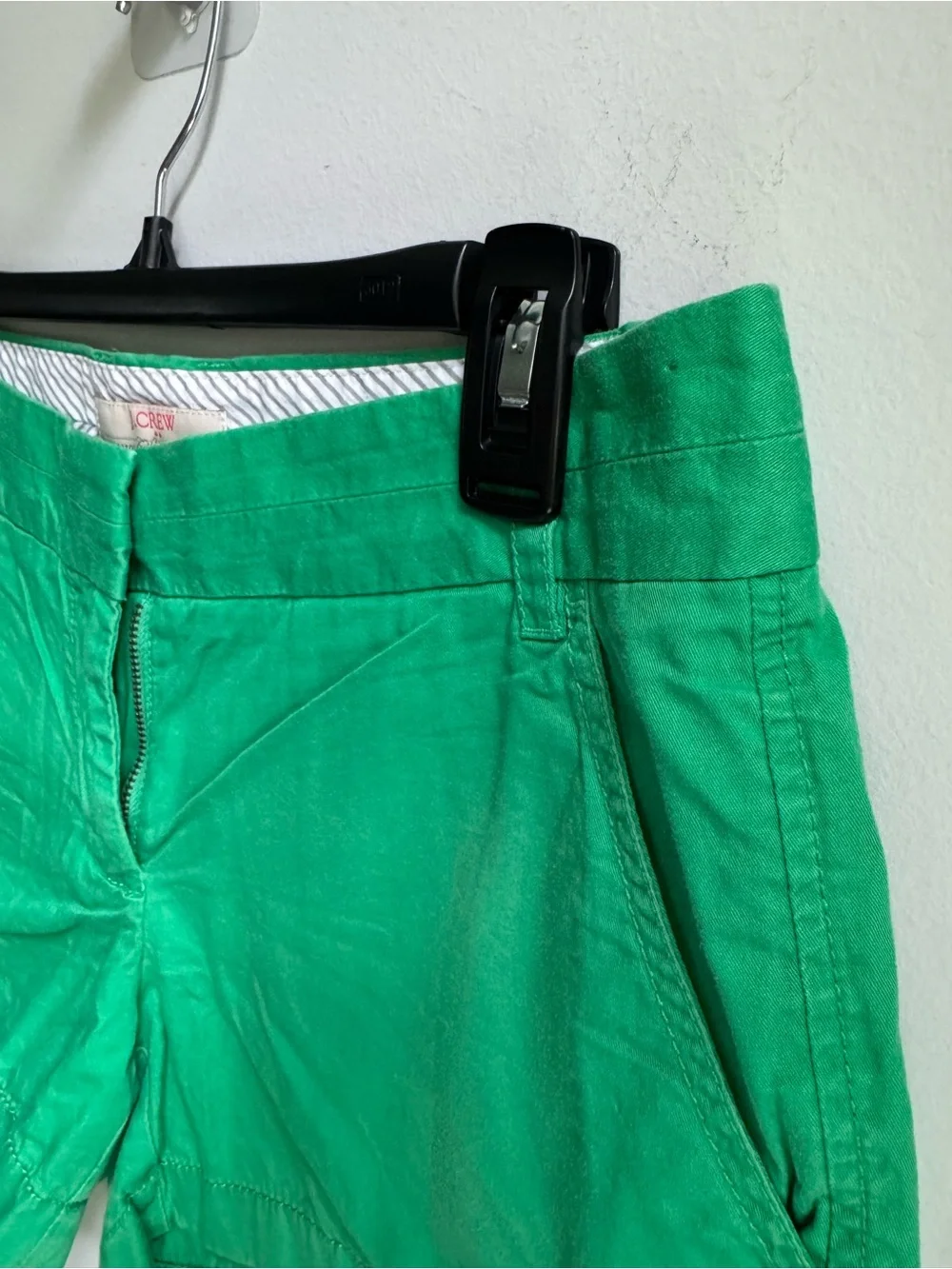 J. Crew Kelly Green Cotton Chino Hot Shorts Beach